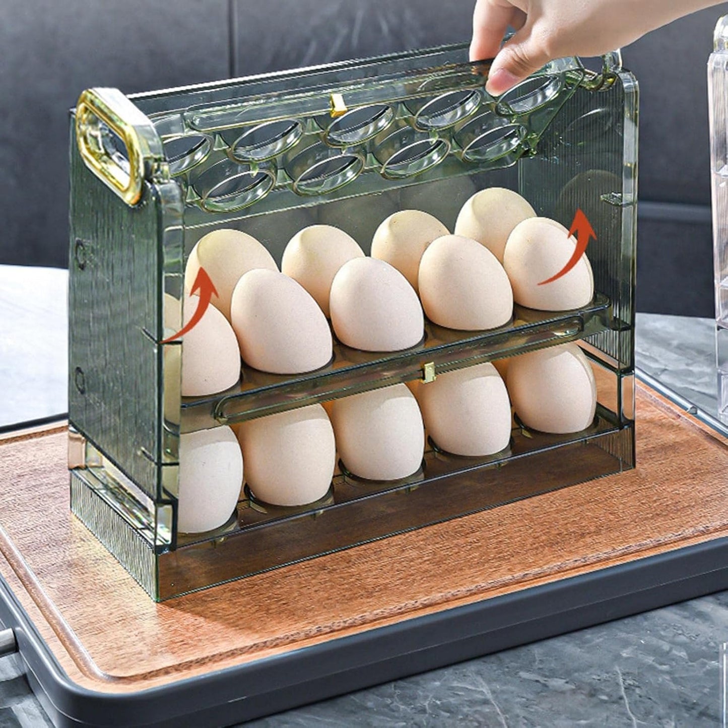 Bandeja Premium para Huevos y Porciones – Elegancia + Control Nutricional